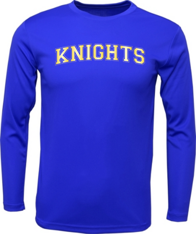 Knights Block Athletic Dri-Fit Long Sleeve Tee