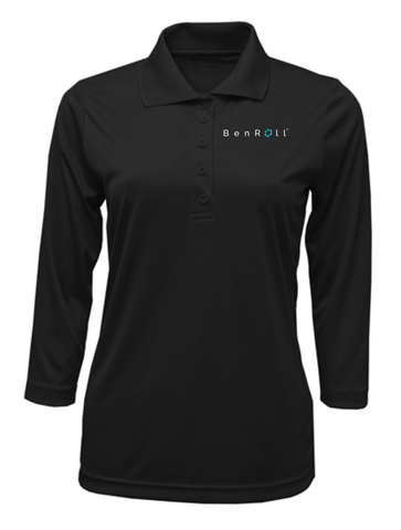 BenRoll Women's 3/4 Sleeve Polo