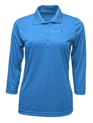 BenRoll Women's 3/4 Sleeve Polo