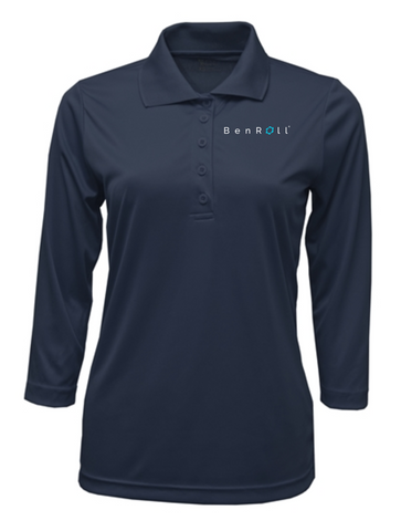 BenRoll Women's 3/4 Sleeve Polo