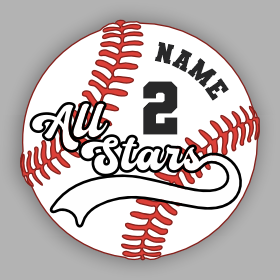 Bellville All Stars Personalized Window Decal