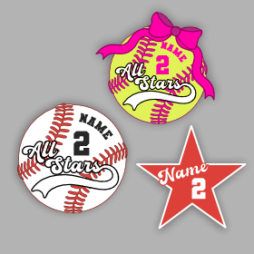Bellville All Stars Personalized Window Decal