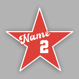 Bellville All Stars Personalized Window Decal